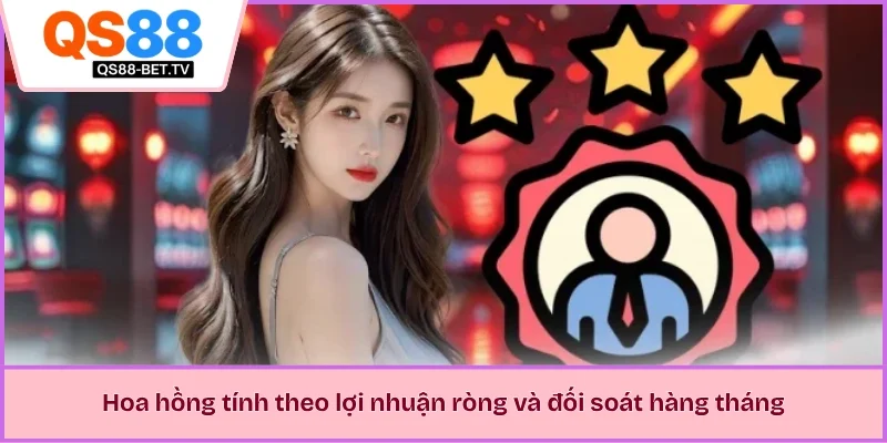 Hoa hồng tính theo lợi nhuận ròng và đối soát hàng tháng 